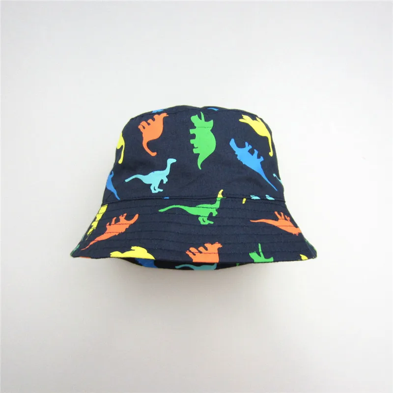 Summer Children Boys Sun Hats Spring Caps Cotton Bucket Hat Zoo Animals ...