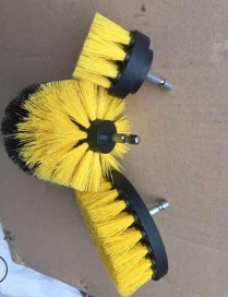 Yellow Кухонные принадлежности для ванной электродрель Бытовая щетка для инструментов кухонная ванная электрическая Чистящая щетка костюм из трех предметов - Цвет: Yellow