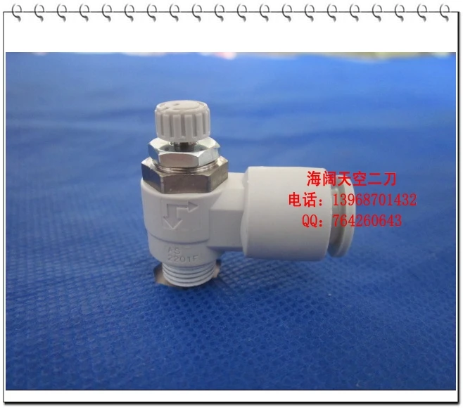 SMC original pneumatic throttle AS3201F 02 10S restrictor valve gas
