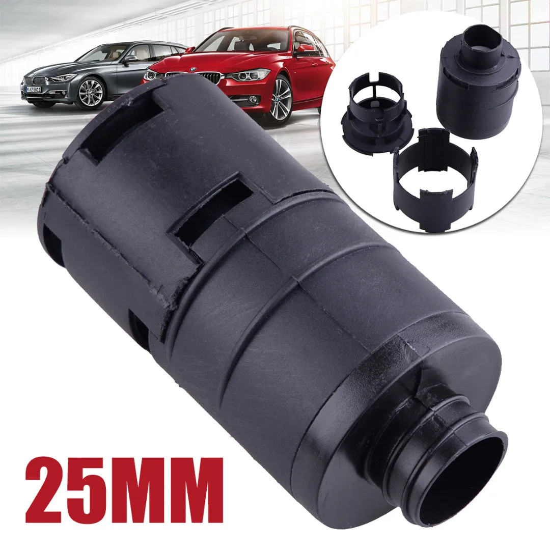 Nuevo 1 pc 25mm filtros de automóviles de plástico negro silenciador de filtro de admisión de aire profesional para el calentador de coche de Webasto Eberspacher