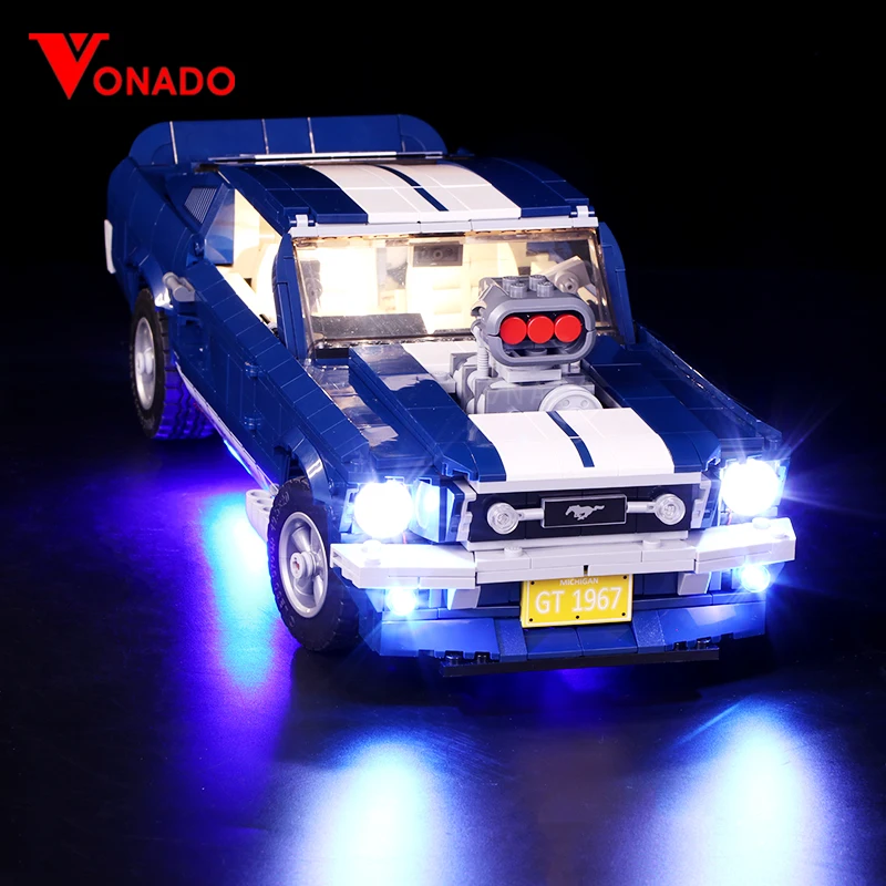Светодиодный светильник для Lego 10265 A B Ford Mustang DIY ing креативный гоночный автомобиль