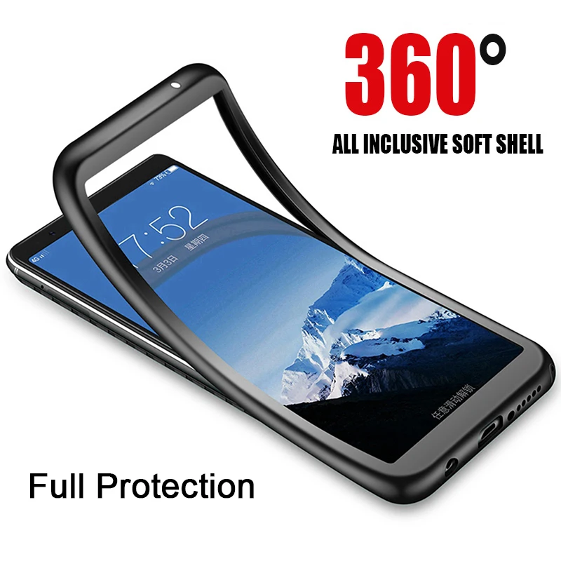 

360 Full Protective Case for Samsung Galaxy S10 Lite S8 S9 Plus Original Silicone Case for Samsung Note 9 8 5 4 3 S5 S6 S7 Edge