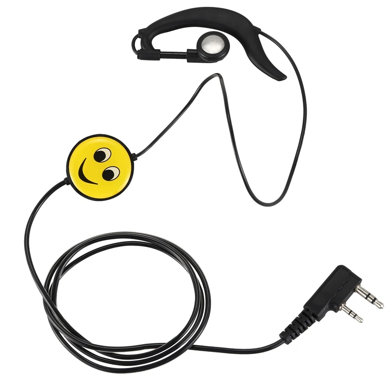 2 Pin Ptt микрофон наушники Динамик для Baofeng Uv-5R Kenwood Wouxun радио