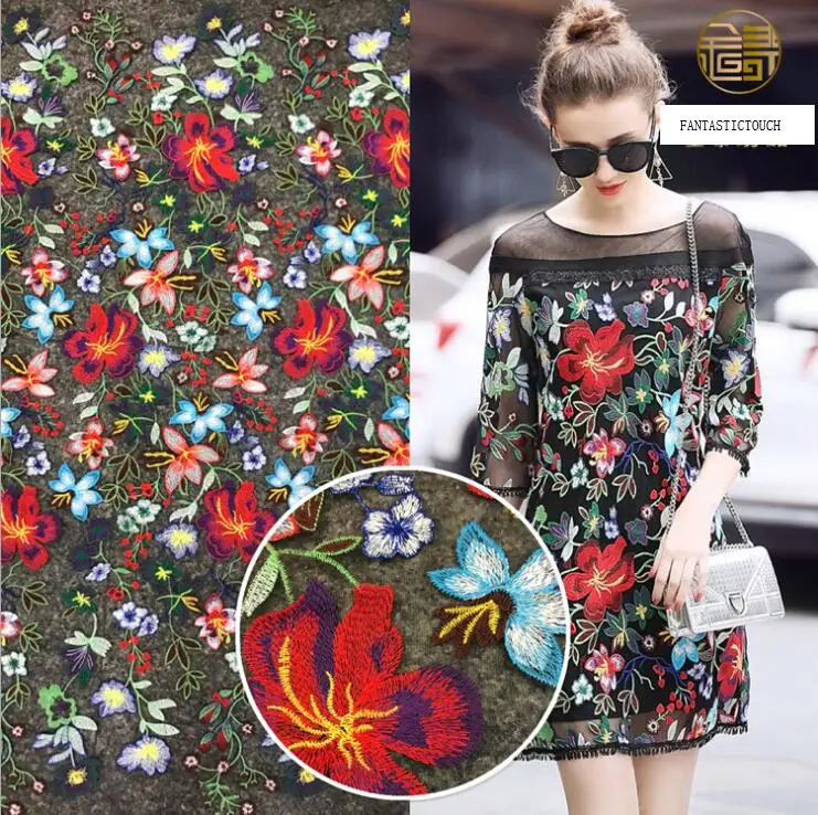 

3 Yards High End Heavy African Tulle Lace Fabric 2018 French Lace Fabric Nigerian Embroidery Tulle French Lace