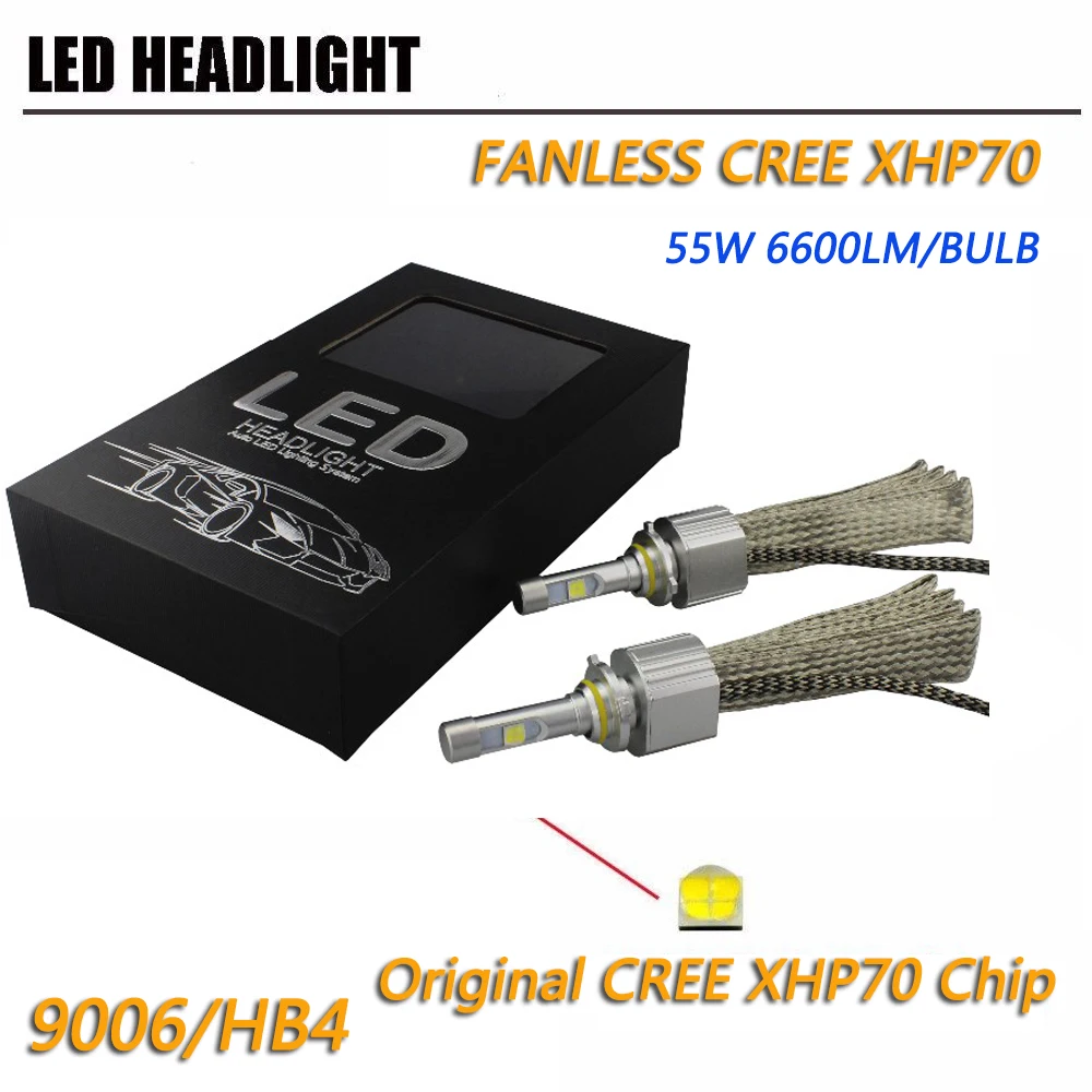 P70 XHP70 Car LED Headlight H4 Hi Lo 6600lm CR-EE chips 6600LM High Low Beam Motorcycle Headlights Bulb H7 H11 9005 9006 9012 | Автомобили
