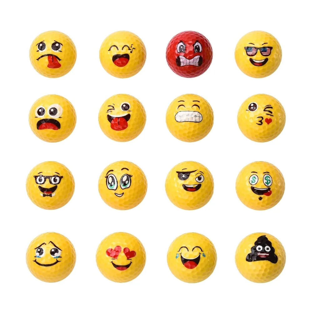 2019 New Champkey Deluxe Emoji Golf Balls Set of 16,Premium Dual-Layer Professional Practice Golf Balls. 2019 New Champkey Deluxe Emoji Golf Balls Set of 16,Premium Dual-Layer Professional Practice Golf Balls.