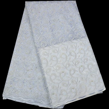 

Latest White African Dry Lace Fabric Men Cotton Dry Lace Fabric Swiss Voile With Stone Swiss Voile Lace In Switzerland.DQ233