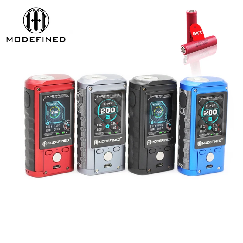 Оригинальные электронные сигареты Двойной 18650 Mod LostVape Modefined Draco 200 Вт поле Mod испаритель VS Smok Vaporesso электронных кальян