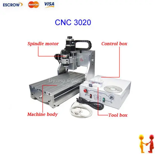 

CNC 3020 Mini Desktop Engraving Machine 2030 Drilling Milling Carving Router