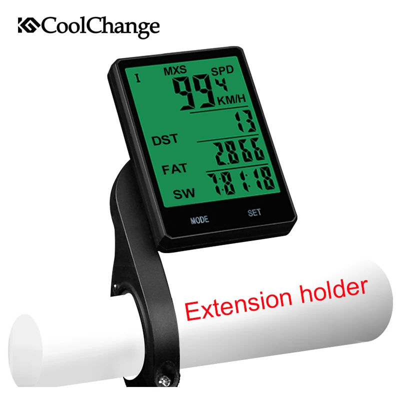 CoolChange 2 8 ''большой экран велосипедный компьютер непромокаемый беспроводной