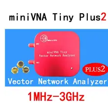 1 м-3 ГГц Векторный анализатор цепей miniVNA Tiny Plus2 VHF/UHF/NFC/RFID радиочастотная антенна анализатор генератор сигналов SWR/S-Parameter/Smith