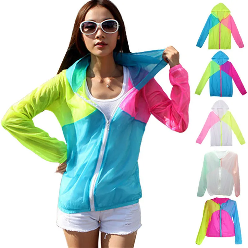 

2018 Sexy High Neck Bikini Covers Hoodies Hooded Coat Long Sleeve Sun Protect Transparent Clothing Beach Shirt Free Shipping