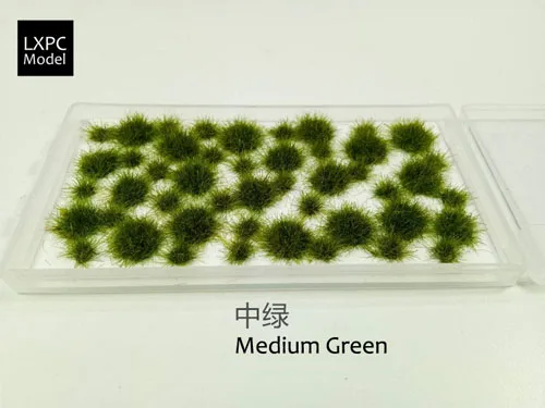 Medium green Многорельсовый неправильный травяной кластер 5 мм модель делая материал - Цвет: Medium green