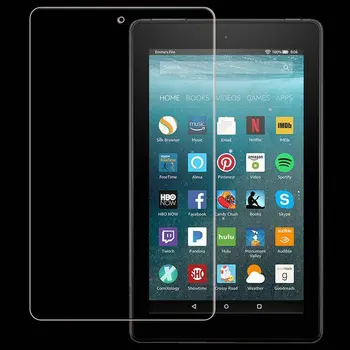 

100pcs/lot For Kindle Fire 8 10 2017 HD8 HD10 Tempered Glass Screen Protector For Amazon Kindle Fire 7 2017