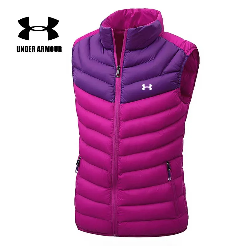 

Under Armour Women winter heated vest slim fit light couple vest warm Sleeveless training Jackets chaleco mujer Asian size L-3XL