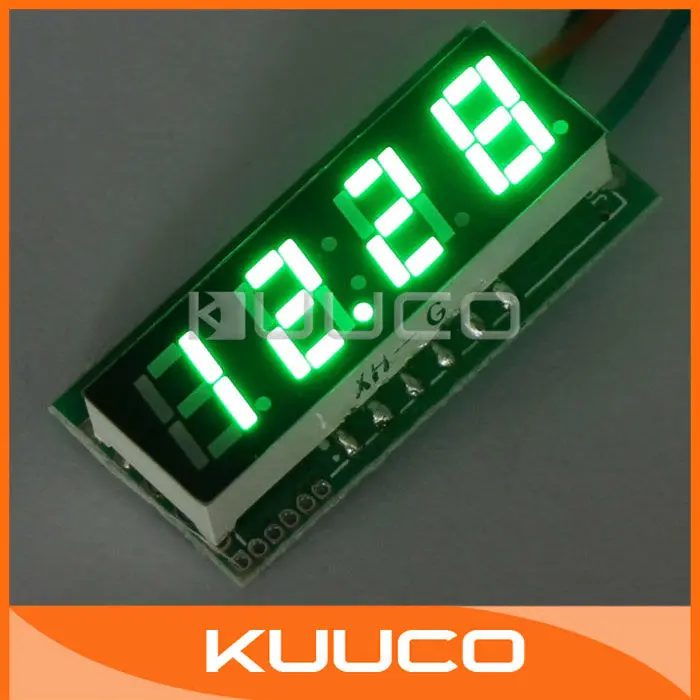 5 шт./лот авто зеленый 0.28 &quot 0 - 33 В мини-dc цифровой из светодиодов вольтметр