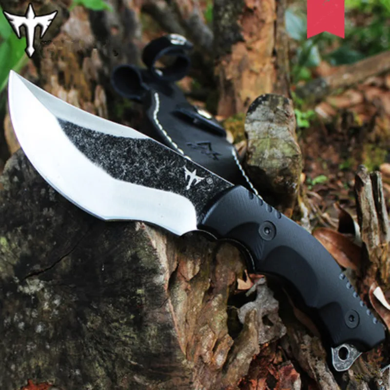 outdoor knives, wild survival portable straight knife, jungle wilderness knife, self-defense carry knife high hardness tool