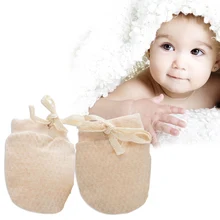 1 пара детских зимних уплотненных перчаток детские перчатки против царапин для новорожденных Bebe защитные перчатки для лица
