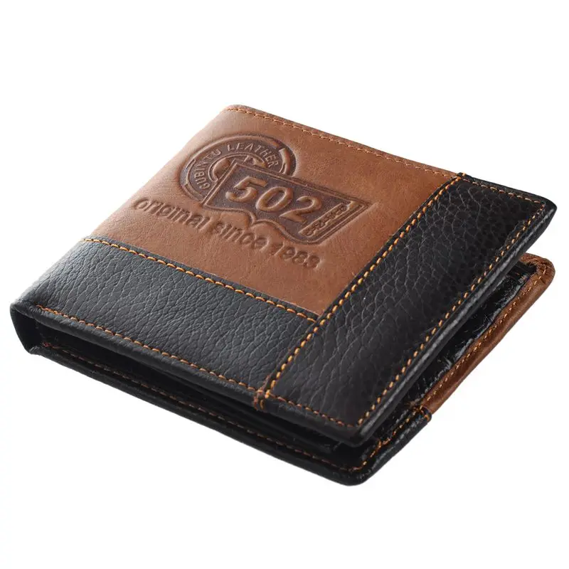 

GUBINTU Man Genuine Leather Wallet Card Pouch 502