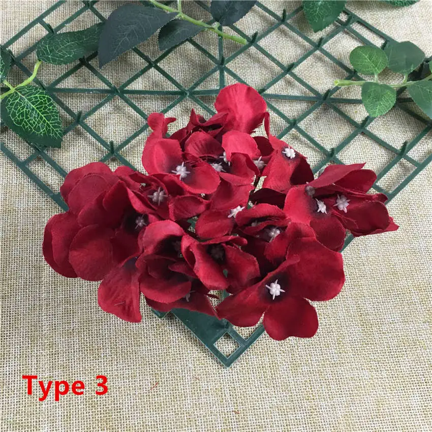 Red Type 3 30 шт./лот искусственные головки цветов шелковые розы цветок стены дизайн фон цветочный DIY Свадебная вечеринка украшения fleur artificielle - Цвет: Red Type 3