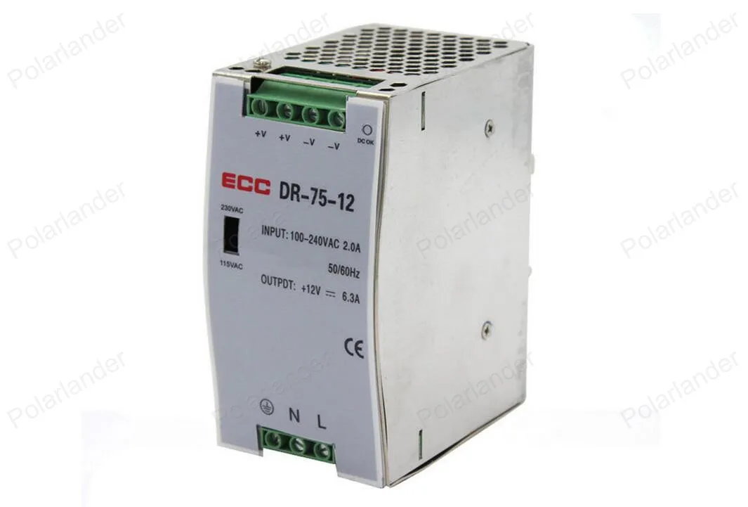 Безопасное качество Простая Работа AC/DC 12 V 6.2A двойной выход питания освещение рельсов трансформатор светодиодный блок питания