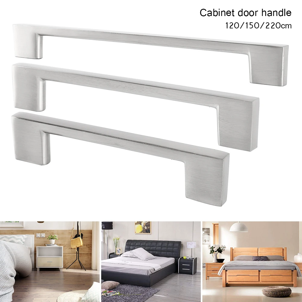 

Pull Door Handle Knob Drawer Stainless Steel T Bar Durable Hardware Furniture Kitchen Cabinet Kitchen Handles 120/150/220mm