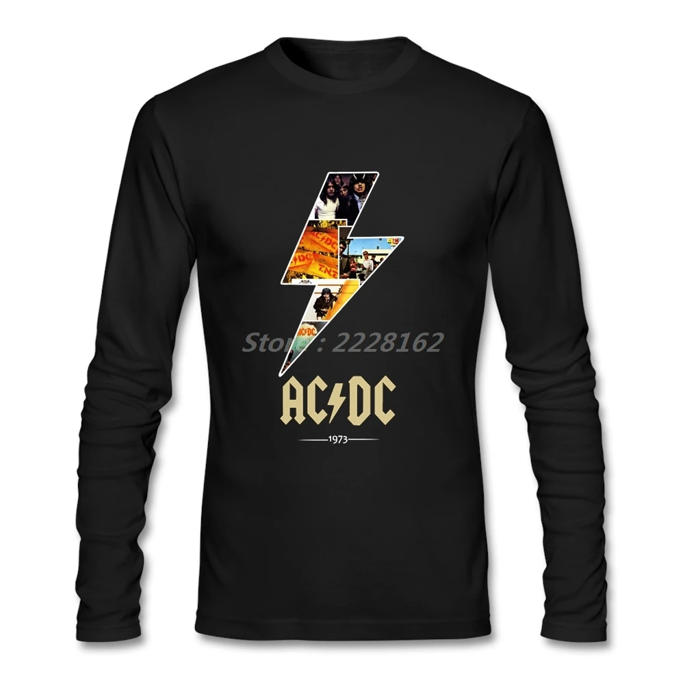 HU& GH Malcolm Young футболки мужские Kawaii дизайн Легенда о AC/DC футболка с длинным рукавом Camisetas