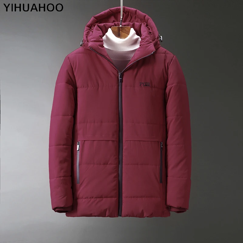 YIHUAHOO зимняя мужская куртка 6XL 7XL 8XL толстая теплая парка повседневная