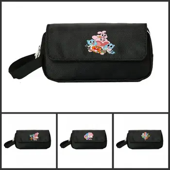 

NEW World of Gumball Pencill Case Women Cosmetic Cases Makeup Bag Child Girls student Double Zipper pecill Bag Handbag Purse