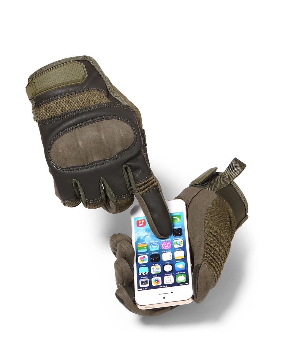 Тактические варежки Военные перчатки с полным пальцем сенсорный экран страйкбол боевой Пейнтбол Стрельба Жесткий костяшки для езды на велосипеде для мужчин