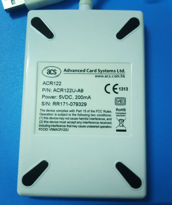 USB ACR 122U NFC Бесконтактный считыватель смарт карт ic и писатель Поддержка всех 4
