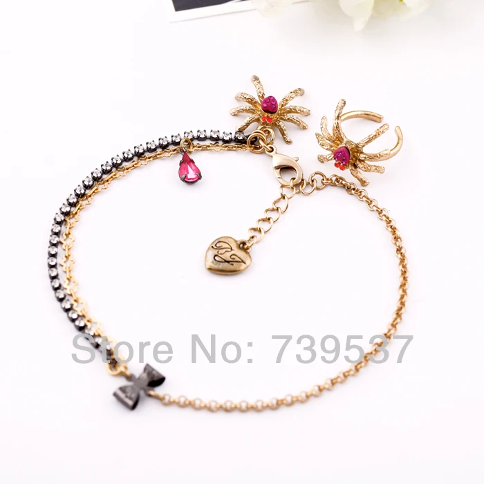 

Summer Pop Women Spider Pendant Graceful Gold Color Anklet