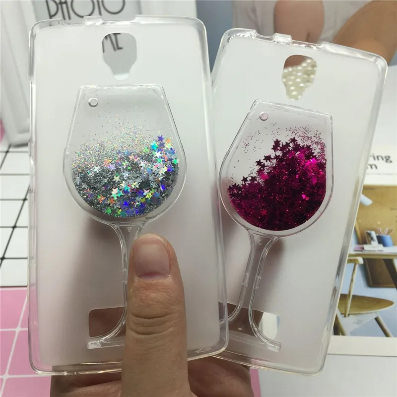

Glitter Quicksand Phone Cases for Lenovo A2010 A2010-a Case Bling Cute Srtars Cup With Soft Silicon Back Cover 3D Capa Fundas