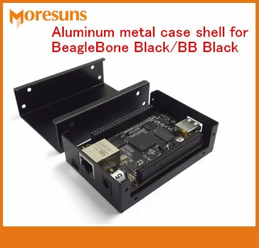 Быстрая Бесплатная Доставка 10 шт./лот 90 мм * 64 мм * 26 мм для beaglebone черный Алюминий металлический корпус shell/ BB Черный алюминиевый сплав корпус