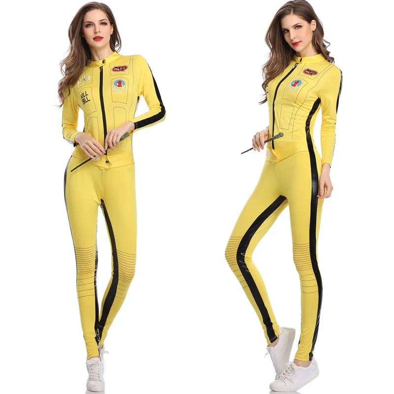 Сексуальная Униформа гоночный костюм для девочек водитель гоночного автомобиля комбинезон желтого цвета одежда с длинным рукавом гоночный автомобиль девушка гоночный автомобиль игры болельщик униформа