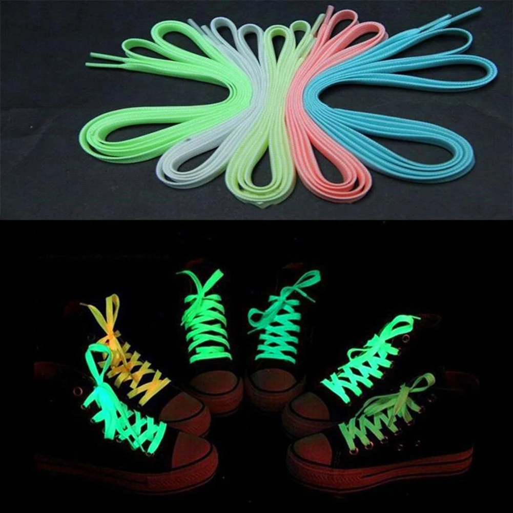Спортивная обувь кружево полиэстер неоновый цвет светящиеся флуоресцентные шнурки для обуви унисекс для спорта баскетбола парусиновые шнурки для обуви