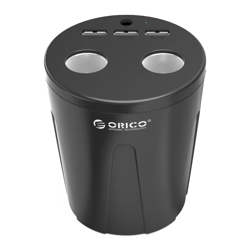 ORICO 3 порта USB зарядное устройство для телефона с подстаканником автомобильного прикуривателя для USB устройства