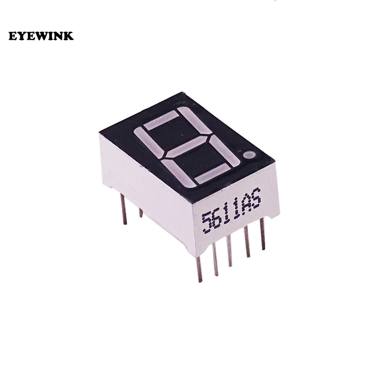 

10pcs 7 segment Common Anode 1 Bit Digital Tube 0.56" 0.56in. Red LED Display