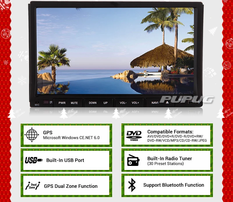 Discount IPod Car DVD Player FM Autoradio AMP Auto Logo Electronics Touchscreen Music 7" GPS Stereo Audio Radio SD MP5 MP4 5