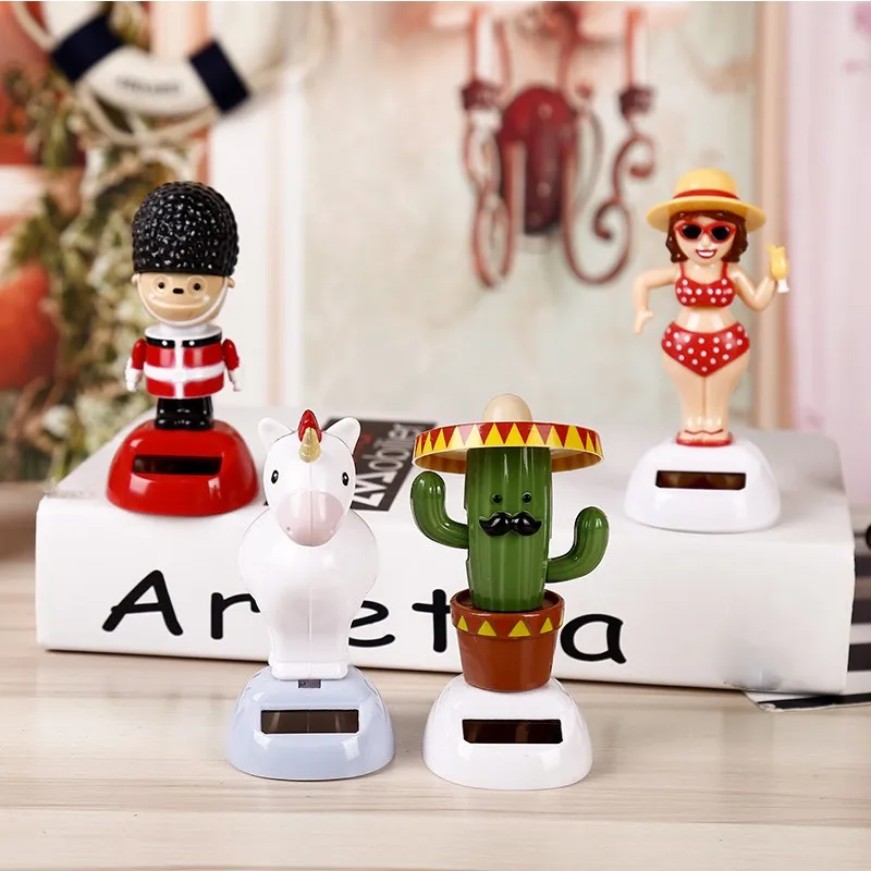 Solar Powered Dancing Hula Girl Swinging Bobble Toy Shaking Head