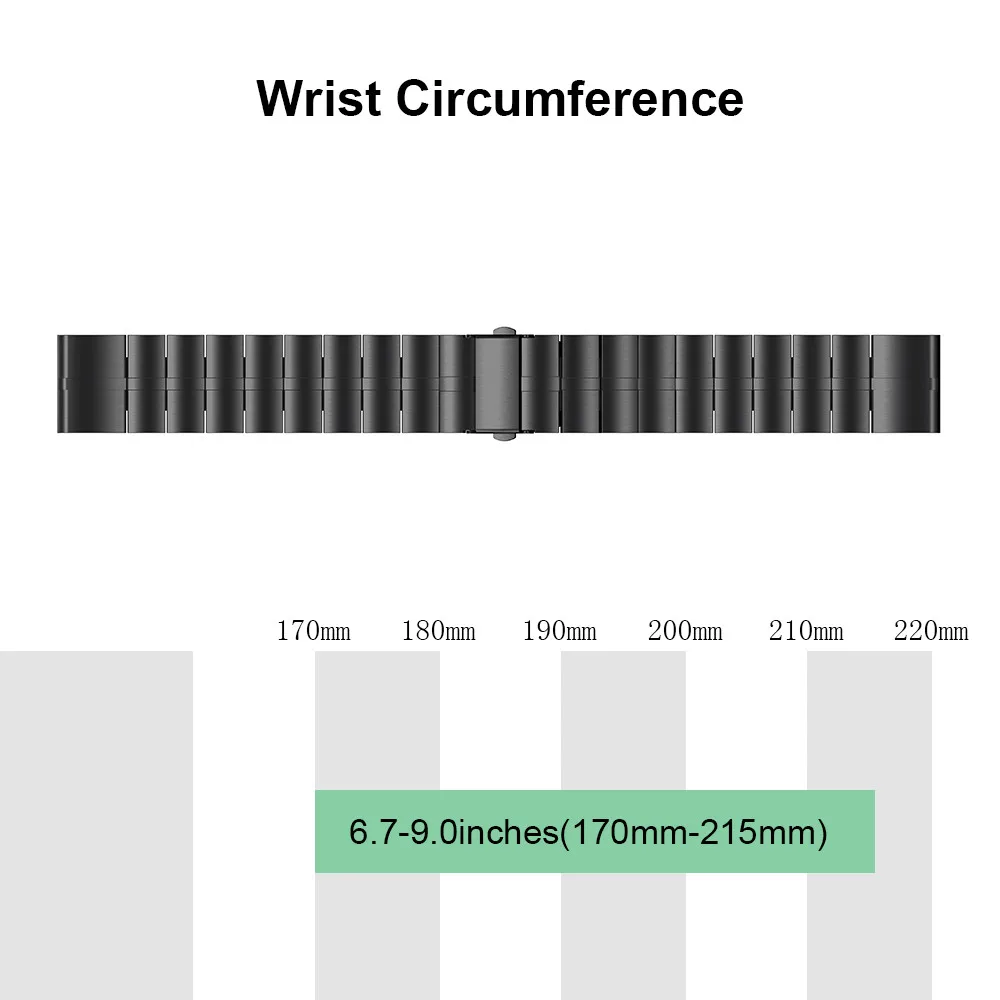 20 мм нержавеющая сталь Ремешки для наручных часов Garmin Fenix 5S Quick Fit Металлический Браслет замена для Fenix 6 S/Fenix 6S Pro/Fenix 5S Plus