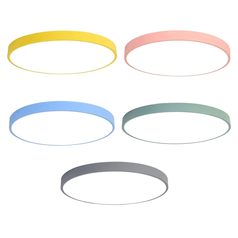 

Promotion Macaron LED Ceiling Light Acrylic Lampshade Dia.30cm 40cm 50cm Foyer kids room 18W ceiling lamp LED lighting fixture