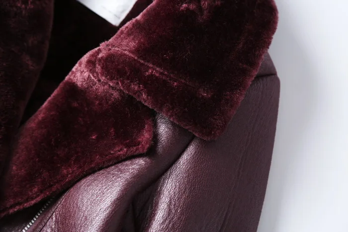 REJINAPYO, Женская водонепроницаемая верхняя одежда в байкерском и байкерском стиле из искусственной кожи, женская тонкая куртка с отложным воротником, женское короткое пальто из искусственного меха, куртки