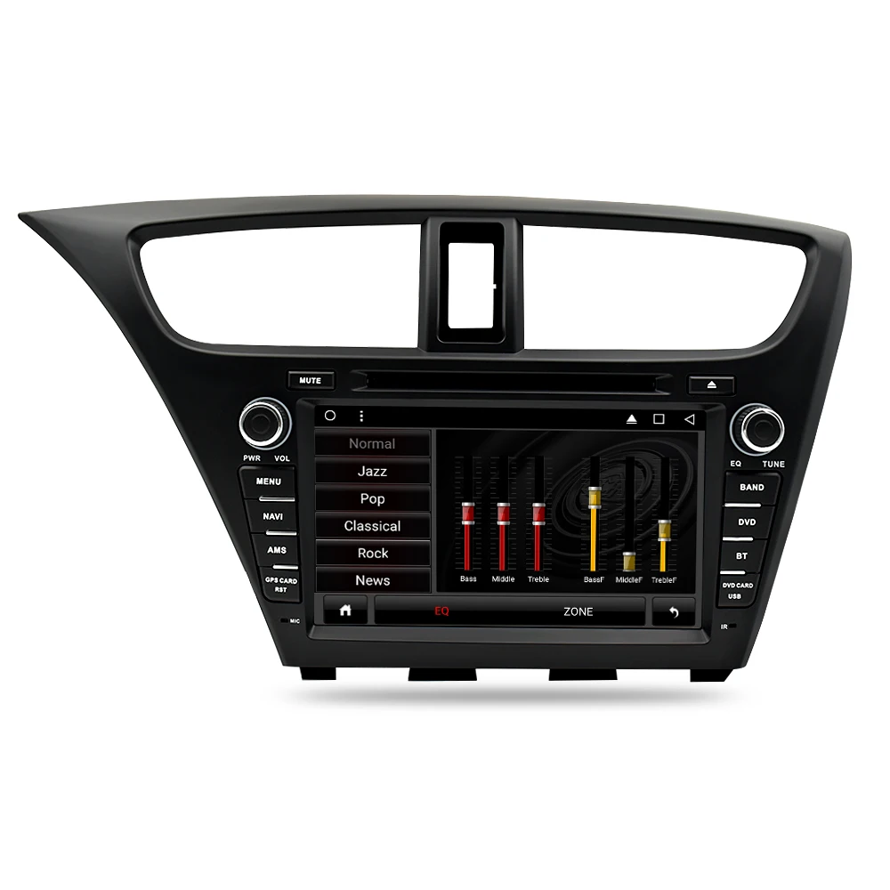 Android 9,0 автомобильный стерео DVD для Honda Civic хэтчбек 2013+ wifi 2 Din RDS gps навигация Bluetooth Аудио Видео Мультимедиа