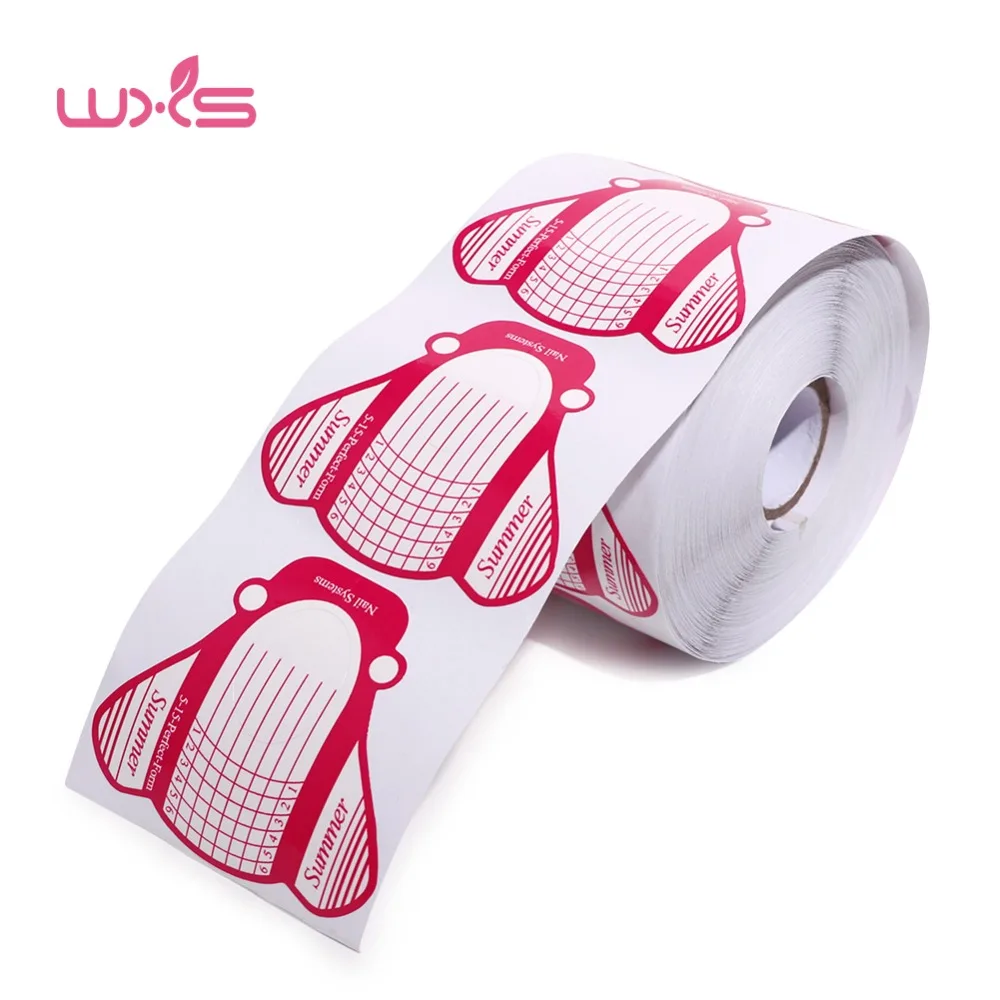

50Pcs Professional Nail Forms Acrylic Curve Nail Extension Stickers U Shape French Tips Guide Nail Form Styling Tools