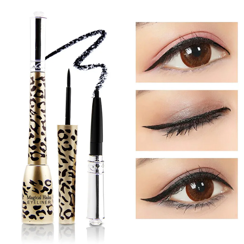 LEARNEVER 2pcs Waterproof Eyeliner Leopard Liquid Eyeliner+Eye Pencil Liquid Make Up Beauty Cosmetic Eye Liner Pencil Pen Makeup LEARNEVER 2pcs Waterproof Eyeliner Leopard Liquid Eyeliner+Eye Pencil Liquid Make Up Beauty Cosmetic Eye Liner Pencil Pen Makeup
