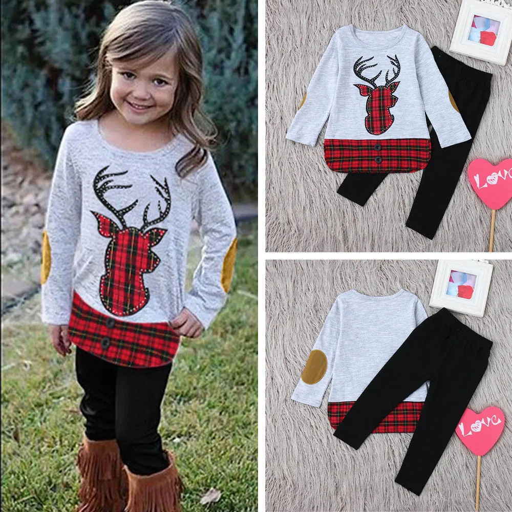 

ARLONEET childen clothing long sleeve baby girl clothes baby girl clothes carters christmas clothes spt14