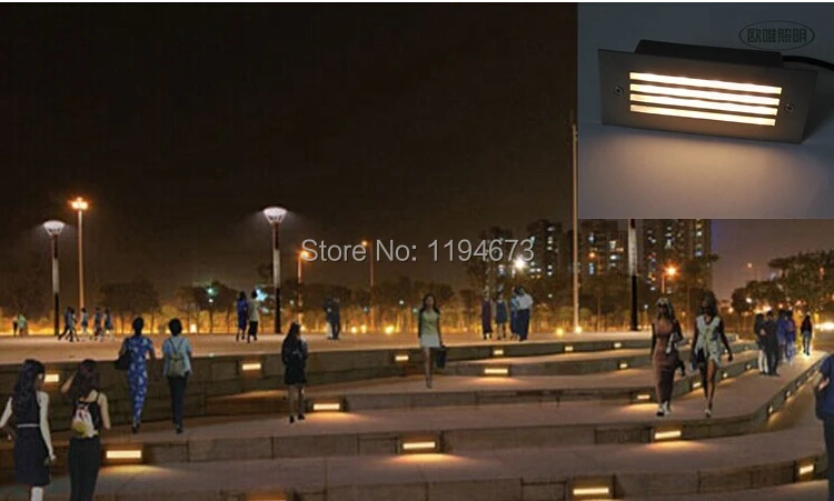 Conduziu a Lâmpada de Parede à Prova Água para a Praça do Jardim Led ao ar Caminho Luzes Livre 4 w Branco Quente-265 v - Dc12v d' Stairway Iluminação Subterrânea Ip68 85 15 Cheap Lâmpadas subterrâneas