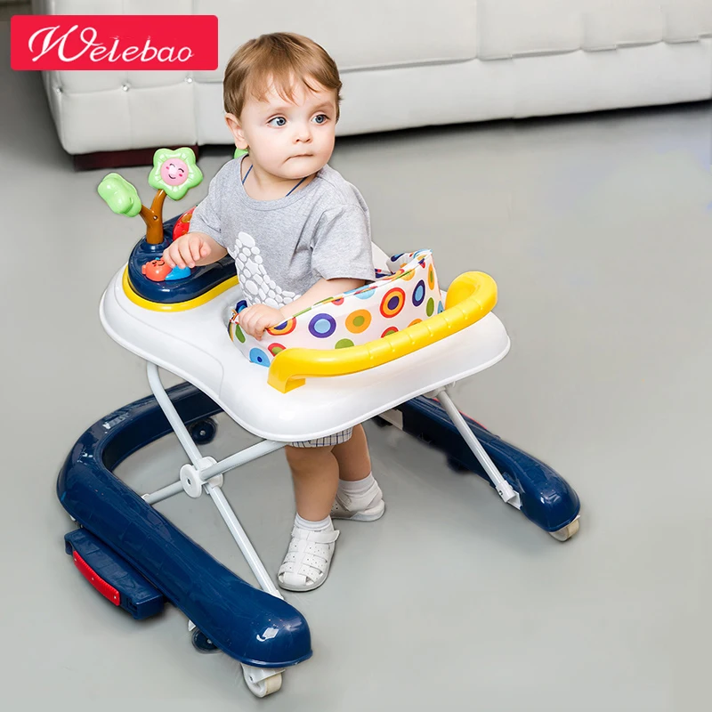 

Baby pediatric walker 6 / 7-18 months anti-rollover multi-functional safe push can take the child footsteps
