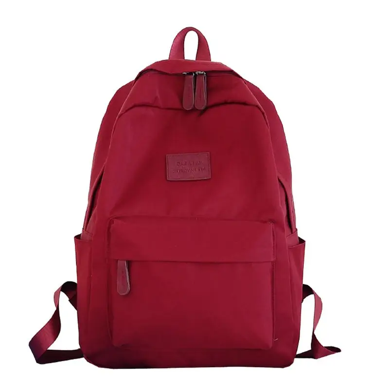 

Fashion Waterproof Nylon Women Backpack Hot Sale Female School Bag For Teenagers Shoulder Bag Rucksack Solid Mochilas